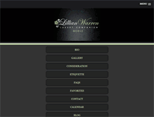 Tablet Screenshot of lillianwarren.com